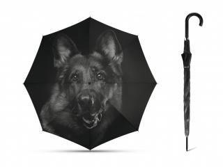 Happy Rain Dog holový deštník s pejskem Barva: Černá