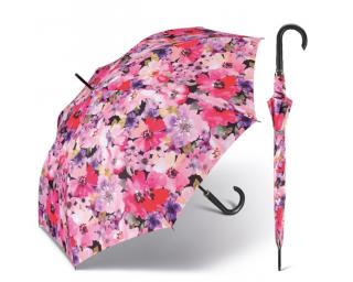 Happy Rain Long Delicate Flowers holový květinový deštník Barva: Růžová