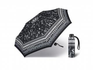 Happy Rain Petito Letters dámský skládací mini deštník Barva: Černá