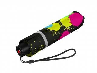 KNIRPS Rookie Bubble lehký skládací deštník  + zdarma pláštěnka při nákupu nad 1 000 Kč Barva: Černá