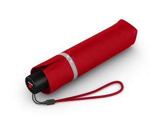 KNIRPS Rookie Red lehký skládací deštník  + zdarma pláštěnka při nákupu nad 1 000 Kč Barva: Červená