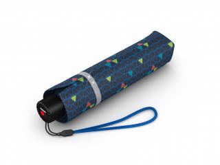 KNIRPS Rookie Triple Blue lehký skládací deštník  + zdarma pláštěnka při nákupu nad 1 000 Kč Barva: Modrá