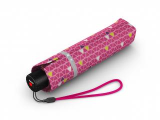 KNIRPS Rookie Triple Pink lehký skládací deštník  + zdarma pláštěnka při nákupu nad 1 000 Kč Barva: Růžová