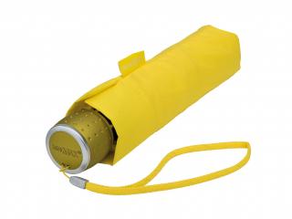 miniMAX® Manual skládací jednobarevný deštník žlutý