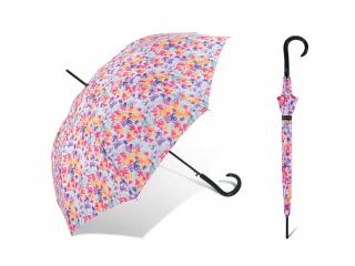 Pierre Cardin Fleur Printaniere holový deštník s kytičkami Barva: Bílá, Vzor: 1