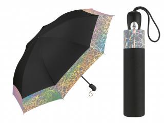 Pierre Cardin Galaxie Border dámský skládací plně automatický deštník Barva: Černá