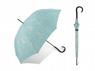 Pierre Cardin Papillion holový deštník Barva: Tyrkysová