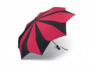 Pierre Cardin Sunflower Red & Black dámský skládací deštník Barva: Černá a červená, Vzor: 1