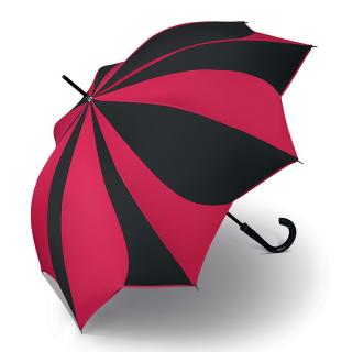 Pierre Cardin SUNFLOWER Red & Black deštník ve tvaru květiny Barva: Černá a červená