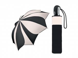 Pierre Cardin SUNFLOWER White & Black dámský skládací deštník Barva: Černá a bílá, Vzor: 1