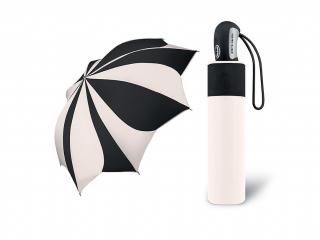 Pierre Cardin SUNFLOWER White & Black dámský skládací deštník Barva: Černá a bílá, Vzor: 2