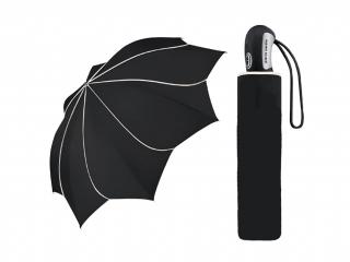Pierre Cardin SUNFLOWER White & Black dámský skládací deštník Barva: Černá
