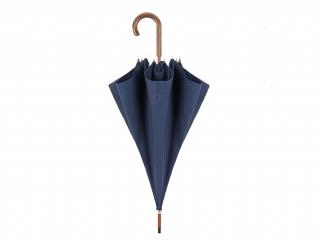 RSQ1912 Embroid luxusní pánský holový deštník s dřevěnou rukojetí  + zdarma pláštěnka při nákupu nad 1 000 Kč Barva: Modrá