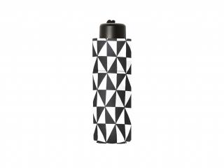 s.Oliver Dynamic Contrast dámský skládací mini deštník Barva: Černá a bílá, Vzor: 3