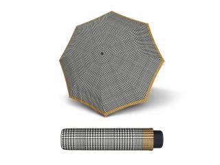 s.Oliver Smart Uni Glencheck golden sand skládací mini deštník  + zdarma pláštěnka při nákupu nad 1 000 Kč Barva: Šedá