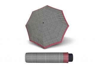 s.Oliver Smart Uni Glencheck pink skládací mini deštník  + zdarma pláštěnka při nákupu nad 1 000 Kč Barva: Pink
