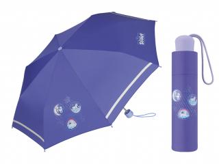Scout LILA LUNA dívčí reflexní skládací deštník  + zdarma pláštěnka při nákupu nad 1 000 Kč Barva: Fialová