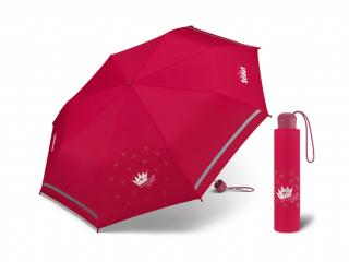 Scout RED PRINCESS dívčí skládací deštník  + zdarma pláštěnka při nákupu nad 1 000 Kč Barva: Červená