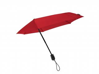 STORMini® Red aerodynamický větruodolný skládací deštník  + zdarma pláštěnka při nákupu nad 1 000 Kč Barva: Červená