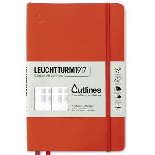 Zápisník Leuchtturm1917 Outlines - oranžový