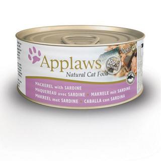 Applaws konzerva Cat 70g makrela a sardinky 156 g