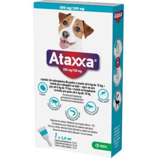 Ataxxa Spot-on pro psy 4-10 kg M 500 / 100 mg 1 x 1 ml