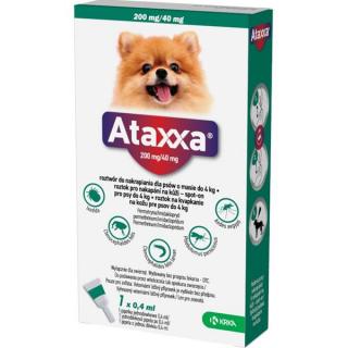 Ataxxa Spot-on pro psy do 4 kg S 200 / 40 mg 1 x 0,4 ml