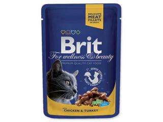 BRIT Premium Cat kapsička Chicken & Turkey 100 g