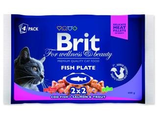 BRIT Premium cat Kapsička fish plate 400 g
