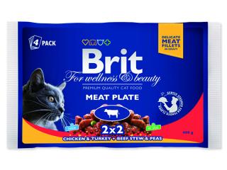 BRIT Premium cat Kapsička meat plate 400 g