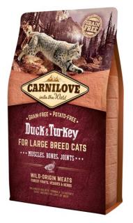 Carnilove Duck and Turkey Large Breed Cats – Muscles,Bones,Joints 2 kg