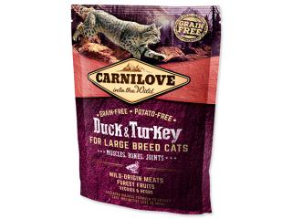 Carnilove Duck and Turkey Large Breed Cats – Muscles,Bones,Joints 400 g