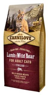 CARNILOVE Lamb and Wild Boar adult cats Sterilised 2 kg