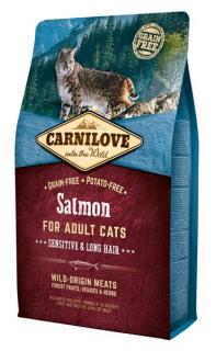 CARNILOVE Salmon Adult Cats Sensitive and Long Hair 2 kg