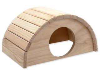 Domek SMALL ANIMAL Půlkruh dřevěný 31 x 20 x 15,5 cm