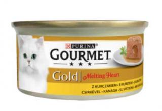 GOURMET Gold Melting heart paštika s om uvnitř, kuře 85 g