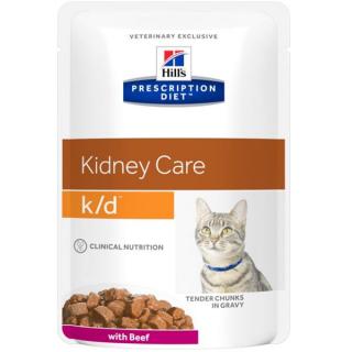 Hill's Prescription Diet Feline K/D kapsička Beef  85 g