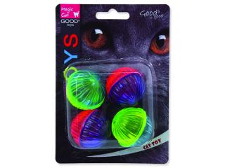 Hračka MAGIC CAT míček lesklý plastový chrastící 3,75 cm 4ks