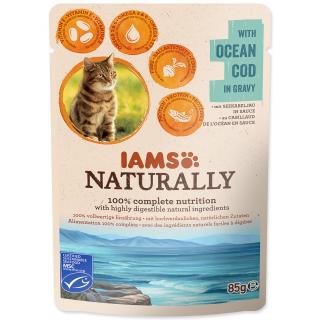 IAMS Kapsička Cat Naturally with Natural Cod in Gravy 85g