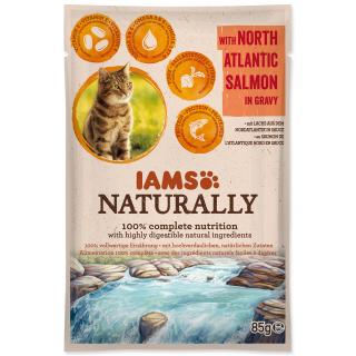 IAMS Kapsička Cat Naturally with North Atlantic Salmon in Gravy 85g