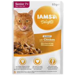 IAMS kapsička cat senior delights chicken in gravy 3 x 85 g