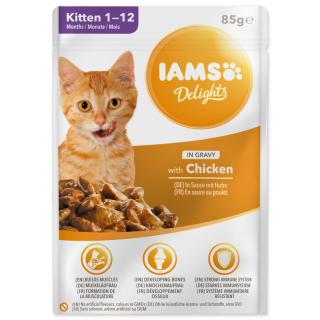 IAMS kitten delights chicken in gravy 85 g