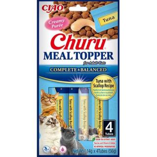 Inaba Churu Cat meal topper tuňák a hřebenatka 4x 14g