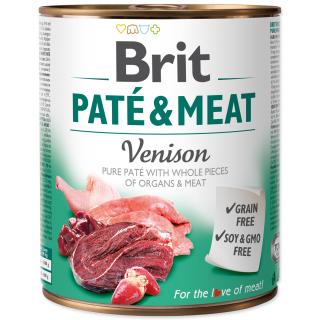 Konzerva BRIT Paté & Meat Venison 800g