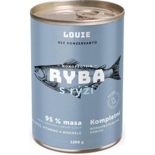 Louie pro psy ryba s rýží 1200 g