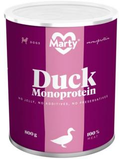 MARTY konzerva pro psy - Monoprotein kachní 800 g