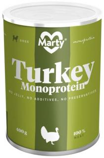 MARTY konzerva pro psy - Monoprotein krůtí 400 g