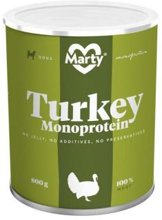 MARTY konzerva pro psy - Monoprotein krůtí 800 g