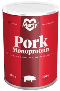 MARTY konzerva pro psy - Monoprotein vepřové 400 g