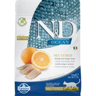 N&D Grain Free Cat Neutered Herring&Orange 300 g